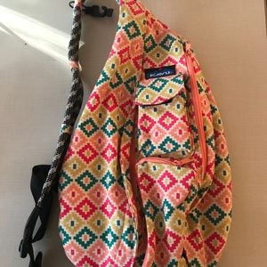 Kavu Rope Bag - RETIRED PINK AZTEC PRINT NWOT